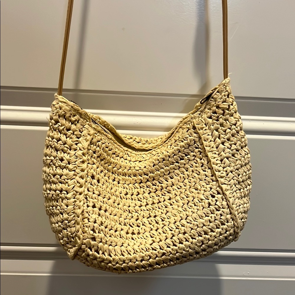 Cream Woven Crossbody Purse by Universal Thread